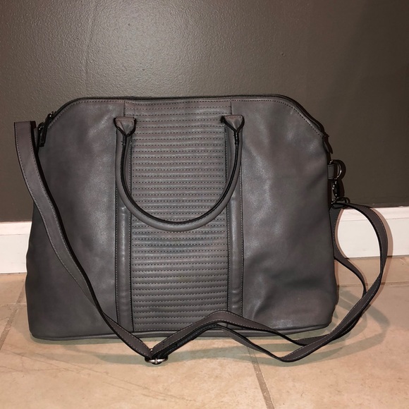 Mossimo Gray Tote Bag w/side strap - Picture 1 of 7